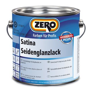 ZERO Satina Seidenglanzlack wei&szlig; 750 ml