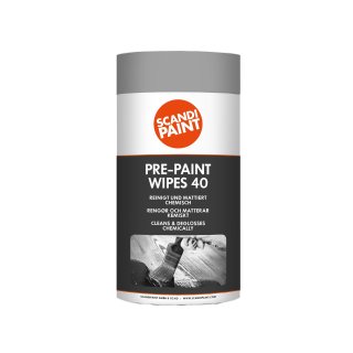 Scandipaint Pre-Paint Wipes 40 Gebrauchsfertige Reinigungst&uuml;cher NIKOTIN, RU&szlig;