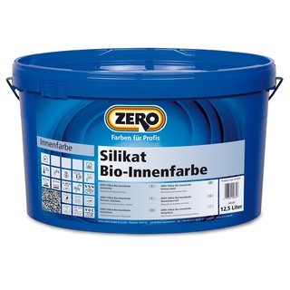 ZERO Silikat Bio Innenfarbe Mineralfarbe weiß 12,5 L