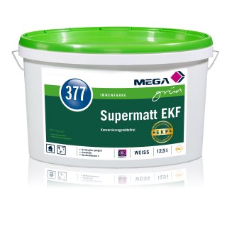 MEGA 377 Supermatt EKF Profi Innenfarbe Innenwandfarbe weiss 12,5 L