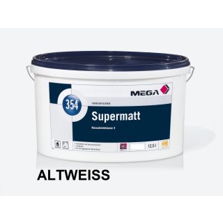 MEGA 354 Supermatt Profi Innenfarbe Innenwandfarbe ELF altweiss 12,5 L