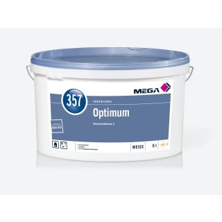 MEGA 357 Optimum Premium Innenfarbe Innenwandfarbe wei&szlig; 5 L