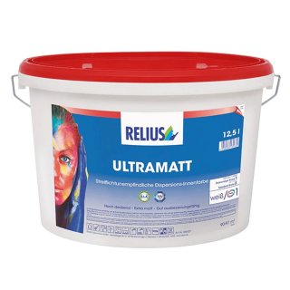 Relius Ultramatt hoch deckende streiflichtunempfindliche Dispersions Innenfarbe 12,5 Liter wei&szlig;