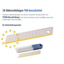 10 x Abbrechklingen Profi Cutterklingen 18mm 0,5mm Titan Beschichtet Gold Cut