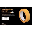 24 Rollen PROFI Goldband 50mm x 50m UV60 Papierklebeband Gold Tape Lack Washi Tape Klebeband Fineline Abklebeband Acrylat